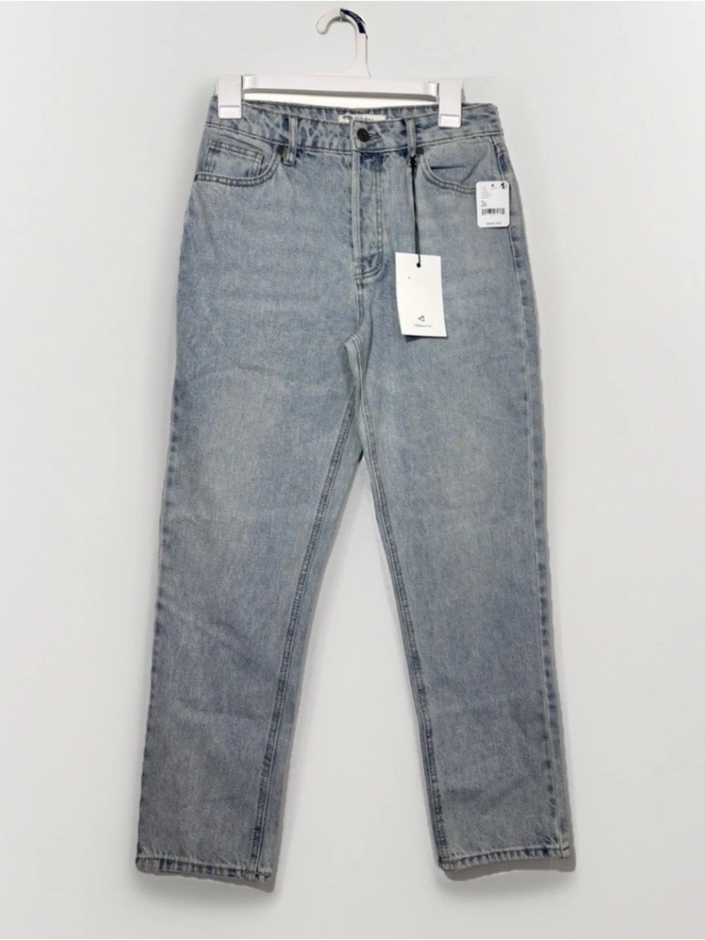 Free People Hidden Los Angeles Blue High-Rise Straight Jeans Size 26